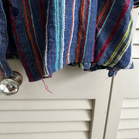 Como vintage striped button down top size 1x - Picture 4 of 7